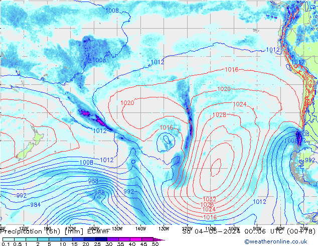 Z500/Rain (+SLP)/Z850 ECMWF Sa 04.05.2024 06 UTC