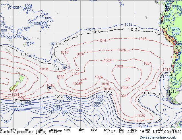 Luchtdruk (Grond) ECMWF di 07.05.2024 18 UTC