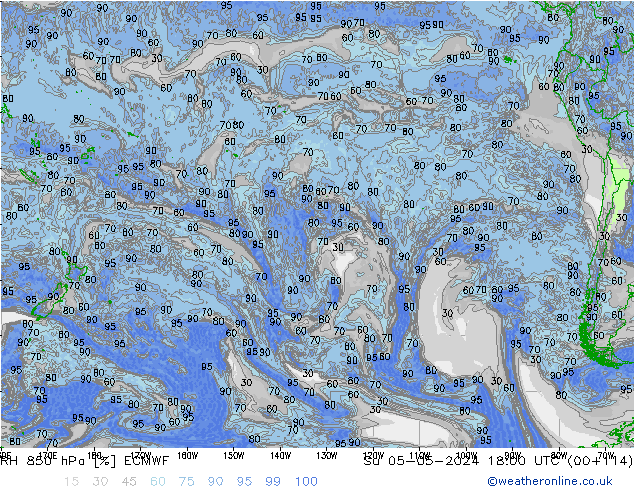 RV 850 hPa ECMWF zo 05.05.2024 18 UTC