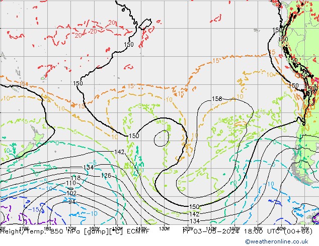 Z500/Regen(+SLP)/Z850 ECMWF vr 03.05.2024 18 UTC