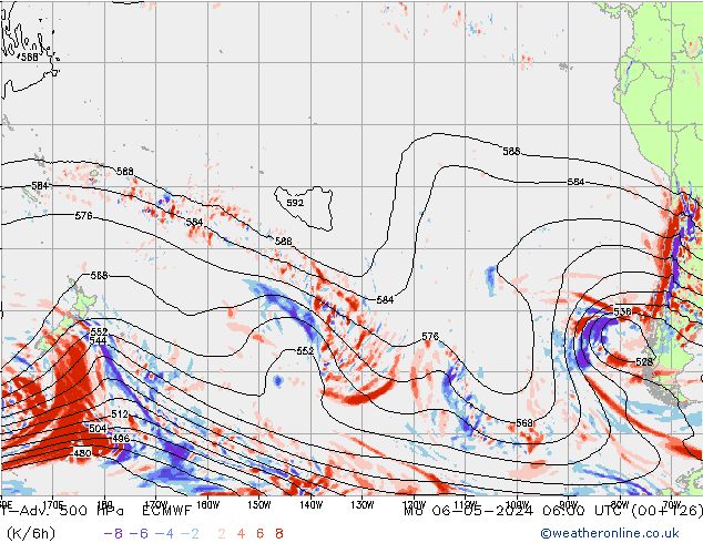 T-Adv. 500 hPa ECMWF Mo 06.05.2024 06 UTC