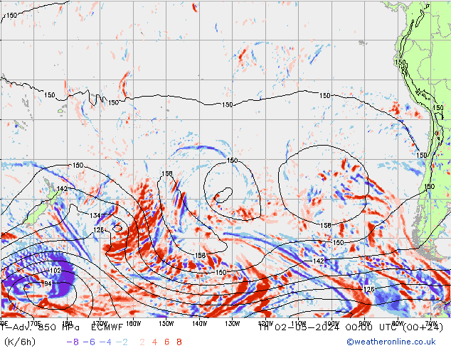 T-Adv. 850 hPa ECMWF  02.05.2024 00 UTC