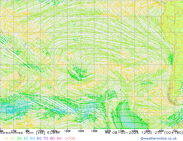 Rüzgar 10m ECMWF Çar 08.05.2024 12 UTC