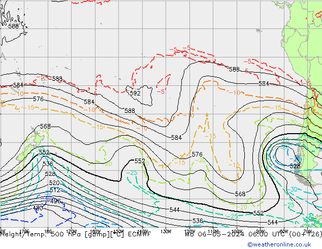 Z500/Rain (+SLP)/Z850 ECMWF  06.05.2024 06 UTC