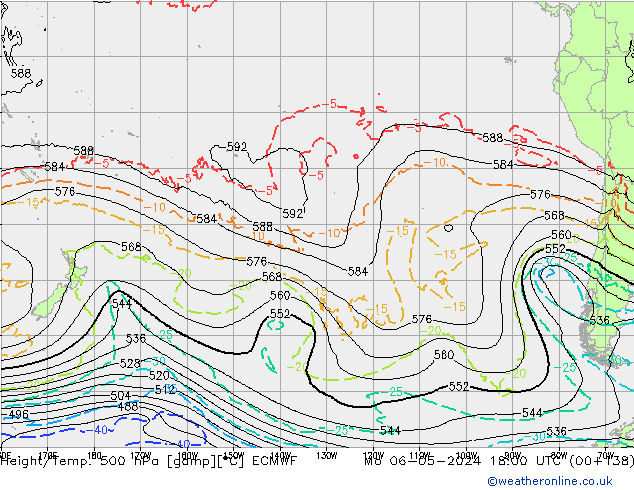 Z500/Rain (+SLP)/Z850 ECMWF  06.05.2024 18 UTC