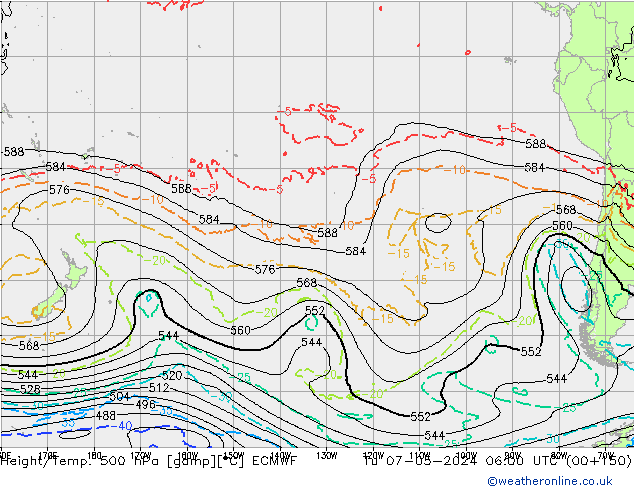 Z500/Rain (+SLP)/Z850 ECMWF ��� 07.05.2024 06 UTC