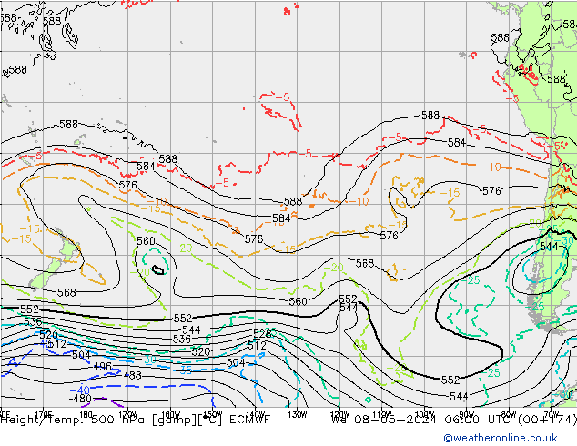 Height/Temp. 500 hPa ECMWF  08.05.2024 06 UTC