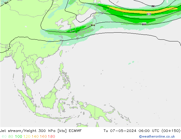 Courant-jet ECMWF mar 07.05.2024 06 UTC