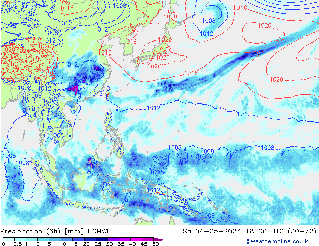 Z500/Rain (+SLP)/Z850 ECMWF sáb 04.05.2024 00 UTC