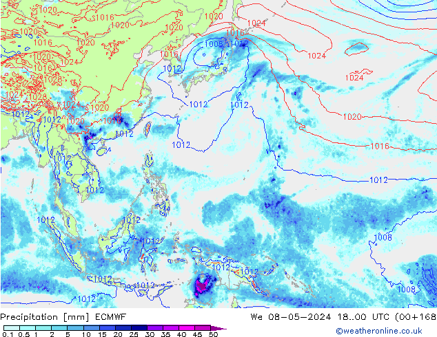 opad ECMWF śro. 08.05.2024 00 UTC