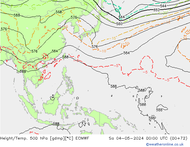 Z500/Rain (+SLP)/Z850 ECMWF So 04.05.2024 00 UTC