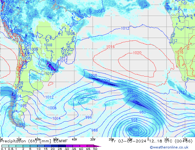 Z500/Rain (+SLP)/Z850 ECMWF pt. 03.05.2024 18 UTC