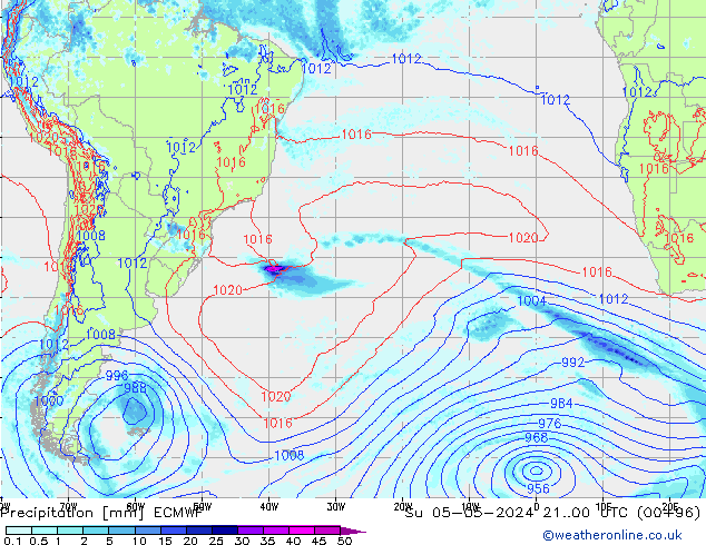 Précipitation ECMWF dim 05.05.2024 00 UTC