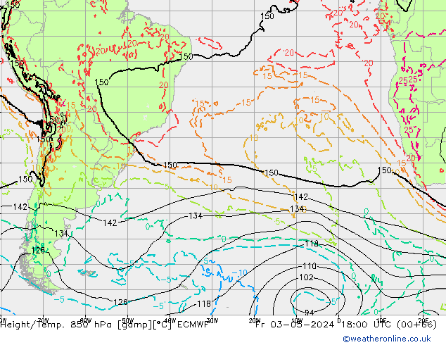 Z500/Rain (+SLP)/Z850 ECMWF pt. 03.05.2024 18 UTC