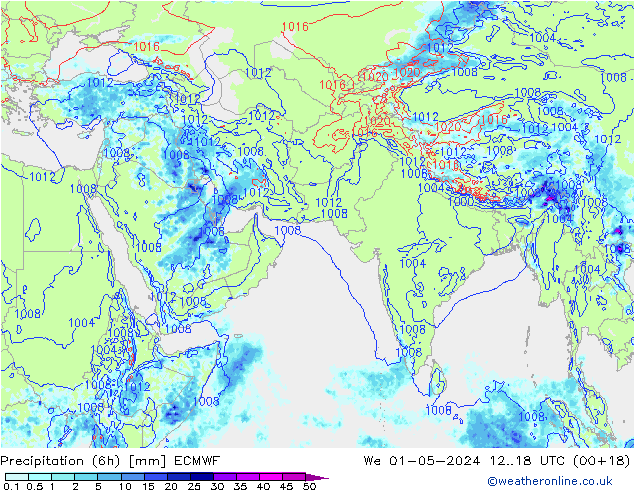 Z500/Rain (+SLP)/Z850 ECMWF mer 01.05.2024 18 UTC