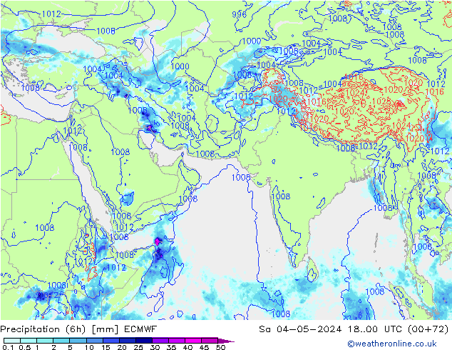 Z500/Rain (+SLP)/Z850 ECMWF So 04.05.2024 00 UTC