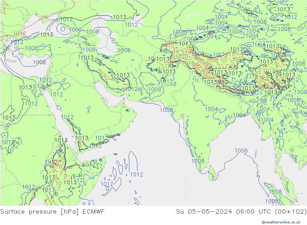 ciśnienie ECMWF nie. 05.05.2024 06 UTC