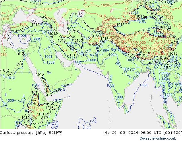 ciśnienie ECMWF pon. 06.05.2024 06 UTC