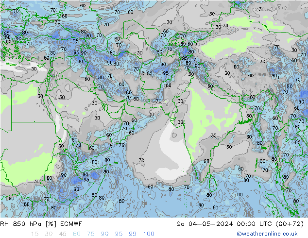 RH 850 hPa ECMWF So 04.05.2024 00 UTC