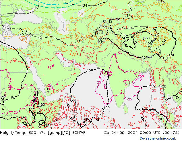 Z500/Rain (+SLP)/Z850 ECMWF So 04.05.2024 00 UTC