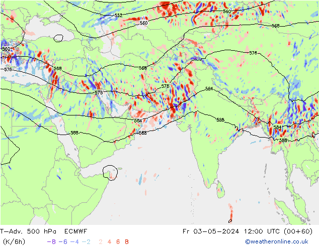 T-Adv. 500 hPa ECMWF ven 03.05.2024 12 UTC