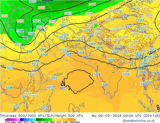 Thck 500-1000hPa ECMWF Mo 06.05.2024 06 UTC