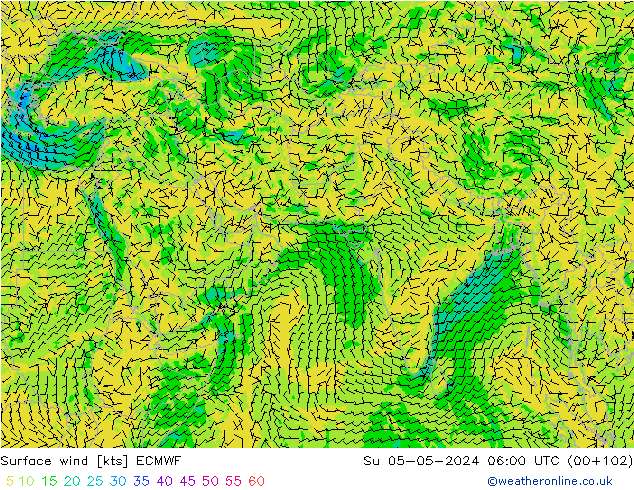  10 m ECMWF  05.05.2024 06 UTC