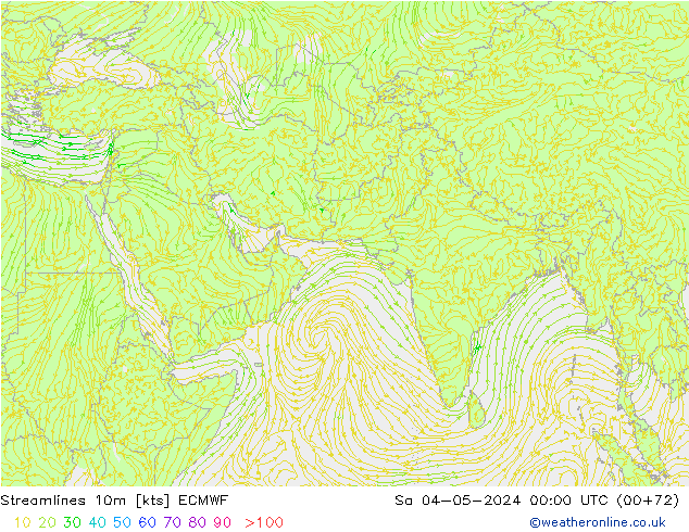 Streamlines 10m ECMWF So 04.05.2024 00 UTC