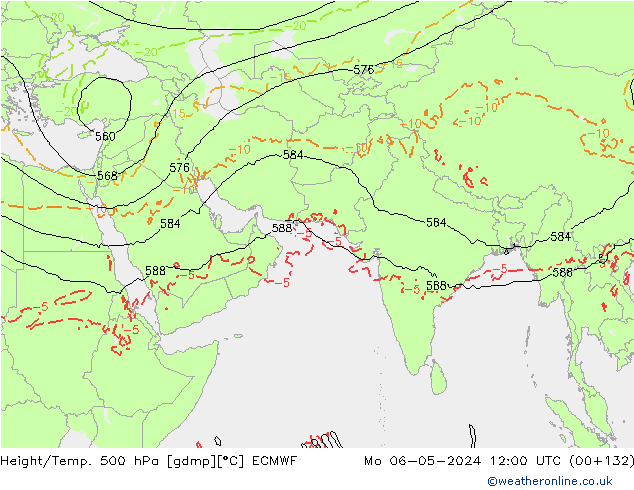 Z500/Rain (+SLP)/Z850 ECMWF ��� 06.05.2024 12 UTC