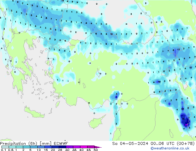 Z500/Rain (+SLP)/Z850 ECMWF Sa 04.05.2024 06 UTC