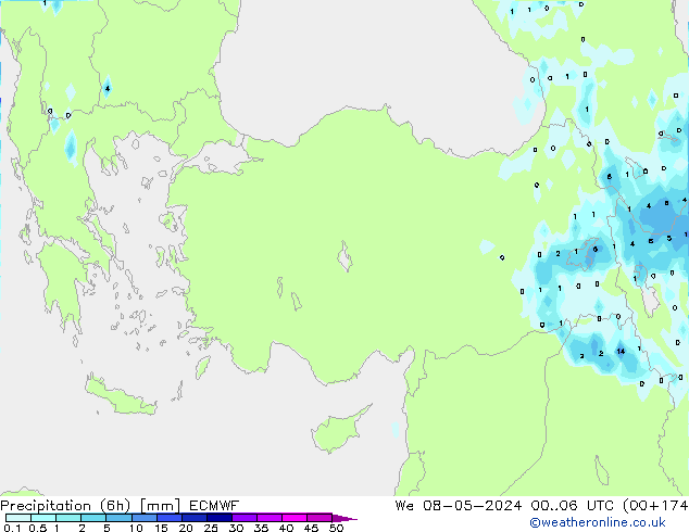 Z500/Rain (+SLP)/Z850 ECMWF Qua 08.05.2024 06 UTC