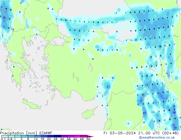 Neerslag ECMWF vr 03.05.2024 00 UTC