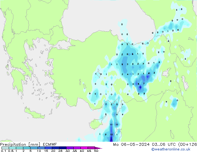 Neerslag ECMWF ma 06.05.2024 06 UTC