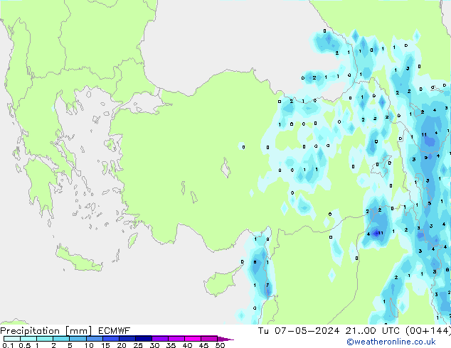 Yağış ECMWF Sa 07.05.2024 00 UTC