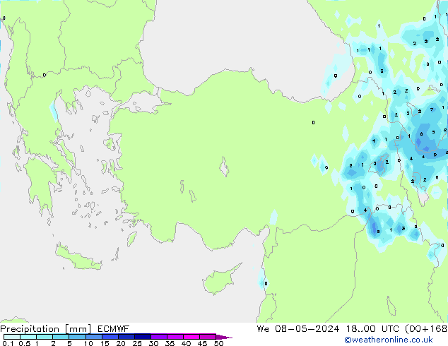 Yağış ECMWF Çar 08.05.2024 00 UTC