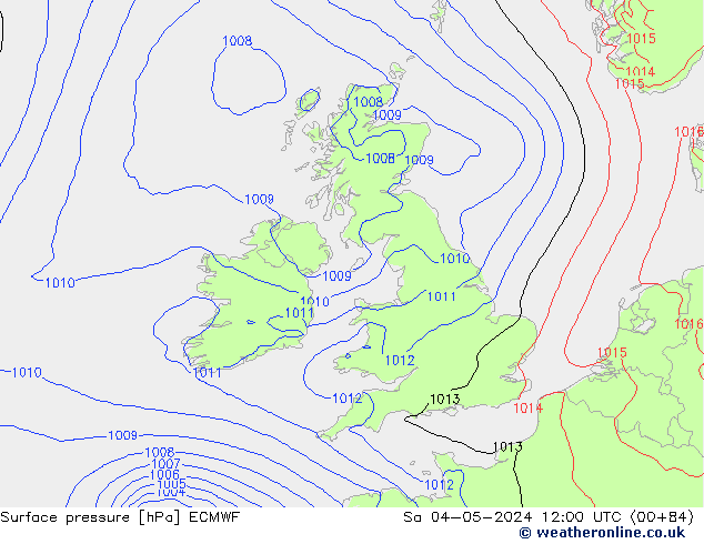 pression de l'air ECMWF sam 04.05.2024 12 UTC