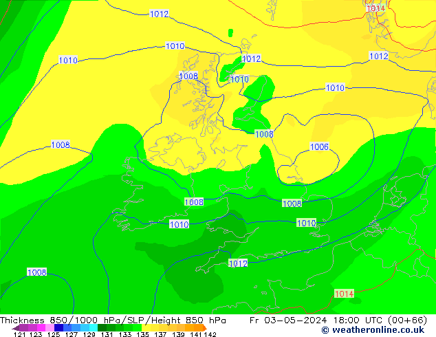 Thck 850-1000 hPa ECMWF Fr 03.05.2024 18 UTC