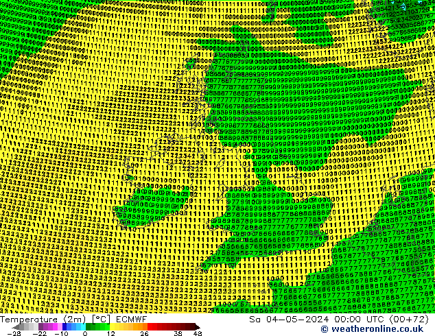 Temperature (2m) ECMWF So 04.05.2024 00 UTC