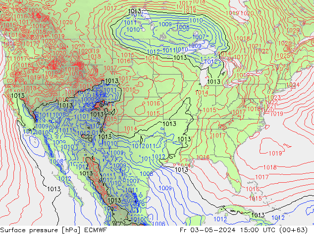 ciśnienie ECMWF pt. 03.05.2024 15 UTC