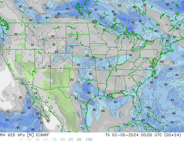 RH 925 hPa ECMWF Do 02.05.2024 00 UTC