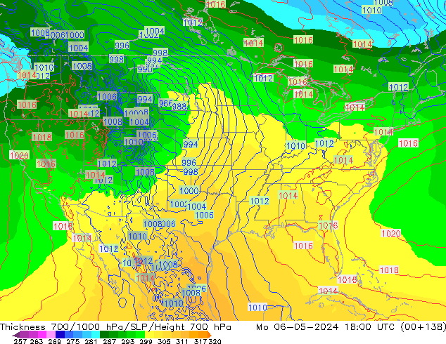 Thck 700-1000 hPa ECMWF  06.05.2024 18 UTC