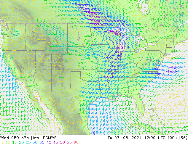 Yağış 6sa/Rüz. 10m/950 ECMWF Sa 07.05.2024 12 UTC