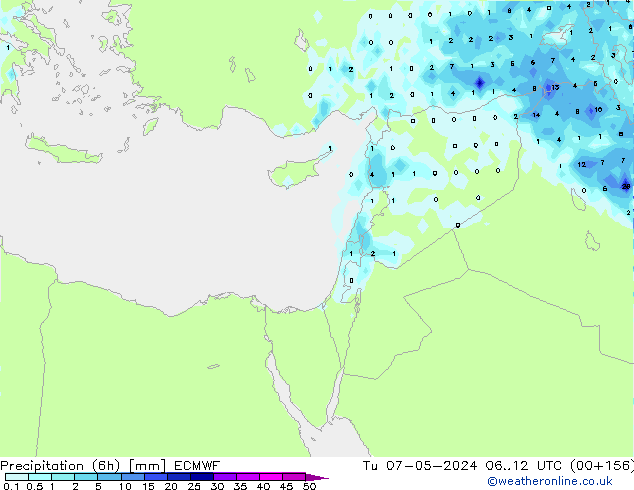 Z500/Rain (+SLP)/Z850 ECMWF Út 07.05.2024 12 UTC