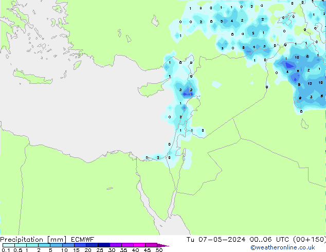 opad ECMWF wto. 07.05.2024 06 UTC