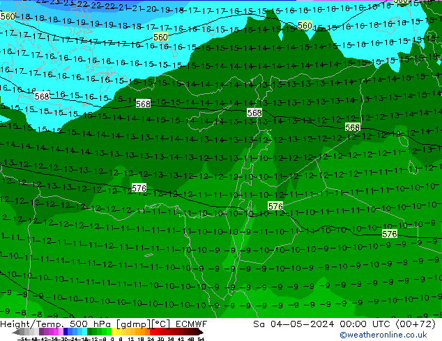 Z500/Rain (+SLP)/Z850 ECMWF Sa 04.05.2024 00 UTC