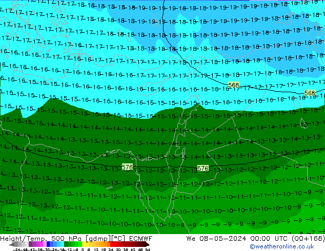 Z500/Rain (+SLP)/Z850 ECMWF śro. 08.05.2024 00 UTC