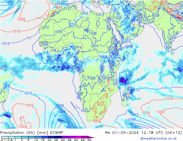 Z500/Rain (+SLP)/Z850 ECMWF mié 01.05.2024 18 UTC