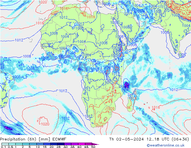 Z500/Rain (+SLP)/Z850 ECMWF Th 02.05.2024 18 UTC