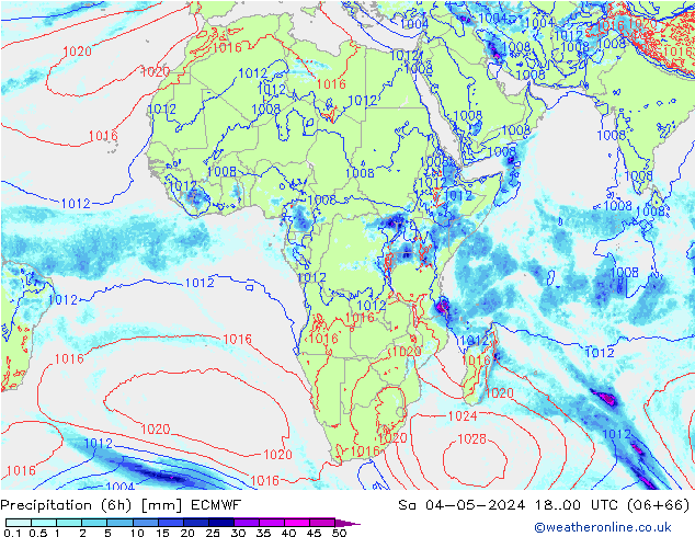 Z500/Rain (+SLP)/Z850 ECMWF Sa 04.05.2024 00 UTC