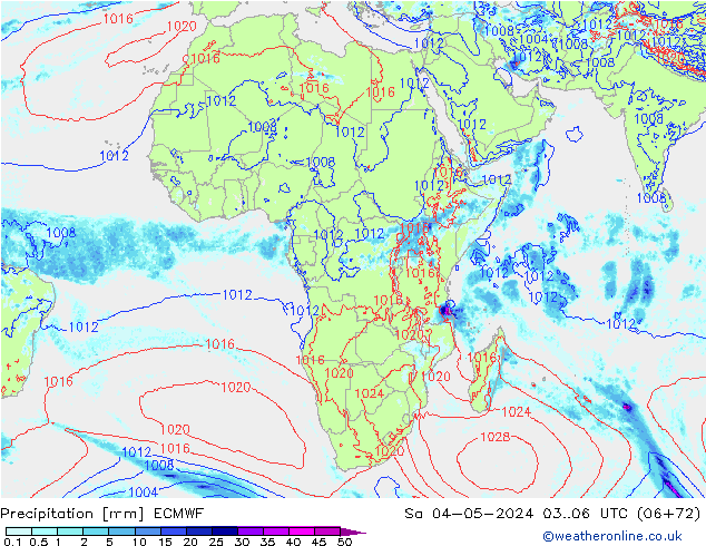 Neerslag ECMWF za 04.05.2024 06 UTC